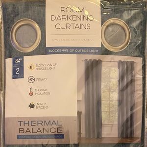 NTW 2 Room Darkening Curtain Panels
